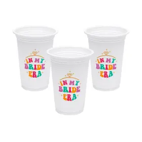 Fun Express 197640413458 In My Bride Era Party Disposable Plastic Cups 4 1/2 Inch 16 Oz - 25 Cou