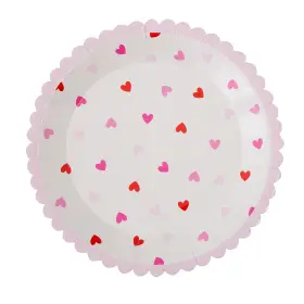 Fun Express 197640448511 Valentine Hearts Party Round Paper Dinner Plates - 9 1/4 Inch 8 Count Fun Express 197640448511 Valentine Hearts Party Round Paper Dinner Plates - 9 1/4 Inch 8 Count