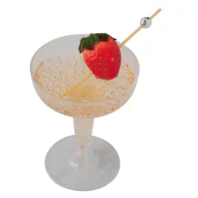 Fun Express 197640463125 Silver Disco Ball-topped Wood Cocktail Picks 4 3/4 Inch Bulk 100 Pcs