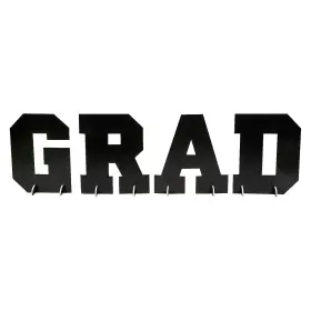 Fun Express 197640465808 Black Foam Letters Grad Tabletop Centerpiece Set - 12 Inch 4 Pieces