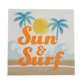 Fun Express 197640484694 Surf Party Sun And Disposable Paper Luncheon Napkins - 6 1/2 Inch 16 Counts