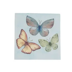 Fun Express 197640485578 Pastel Butterfly Disposable Paper Beverage Napkins - 5 Inch 16 Count