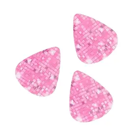 Fun Express 197640508079 1 Inch Bulk 50 Pc. Pink Sweet 16 Disco Ball Plastic Guitar Picks