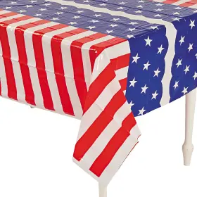 1177 Fun Express 25/1177 Stars And Stripes Tablecloth - Party Supplies 1 Piece