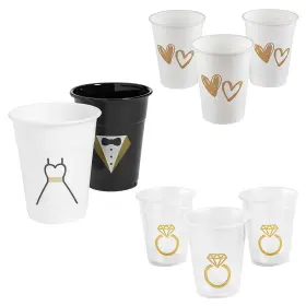 Fun Express 886102591772 Wedding Day Plastic Cup Assortment 150 Pieces