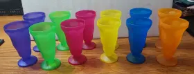 Funexpress 887600230934 Sundae Ice Cream Float Cups 6.5ftft Tall Plastic 12pc Purple Orange Yellow