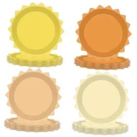 Funny Store Pary 762744324773 80 Pcs First Trip Around The Sun 1st Birthday Decorations Boho Paper Plates