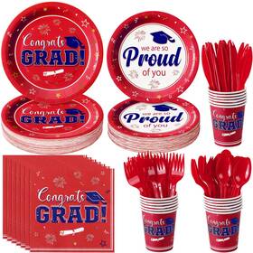 Funnypars Fp25015-50 Graduation Party Supplies Decorations Serve 50 2026 Grad Plates And Napkins