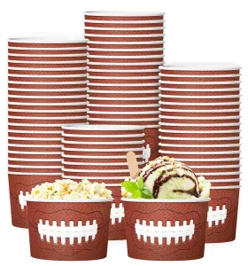 Lsw002 Fveocr Best Pieces Football Snack Bowls Serving Bowl Game Day Party Supplies Disposable