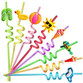 Fzr2108006003 Fzr Legend 24 Beach Drinking Crazy Silly Straws For Kids Ball Pool Summer Birthday