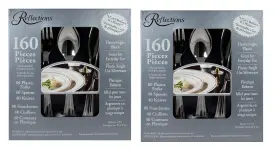 Gaibija 426648263288 Plastic Cutlery Silver 160 Count 2 Pack