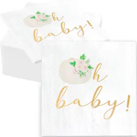 Gankbite 752895676203 White Little Pumpkin Paper Napkins 6.5 X Inch Fall Themed Baby Shower He Gankbite 752895676203 White Little Pumpkin Paper Napkins 6.5 X Inch Fall Themed Baby Shower He