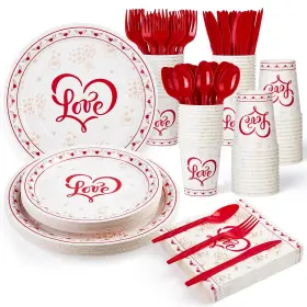 Gaomon 198290020768 215 Pcs Valentines Day Party Supplies Heart Love Design Decorations Paper P