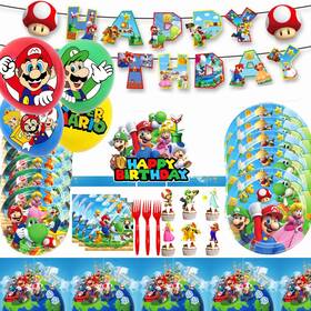 Gardelf 075893482553 123pcs Super Bros Themed Party Decorations Birthday Supplies Decoratio