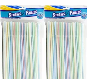 Gbi 639277849922 300ct Party Drinking Straws Bendable Flexible Plastic Bendy Free Shipping