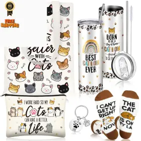 Jd-geiserailie-7333 Geiserailie 5pcs Best Cat Mom Gifts Women Lover Mothers 20 Oz Multicolor