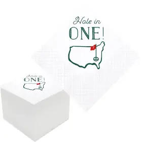 Geloar 704444424643 Golf Cocktail Napkins 100 Pack Hole In One First Birthday Themed Paper