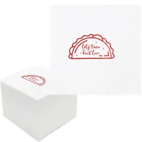 Geloar 769307645184 Taco Bout Love Cocktail Napkins 100 Pack Paper In Bulk Fo