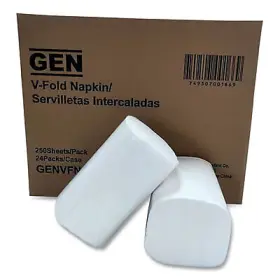 Genvfn60002v Gen Napkins Int-fld24/250s Wh 749507001669