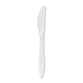 Genuine Joe Gjo-20001 Medium Weight Knife - 1000/carton Polypropylene White Gjo20001