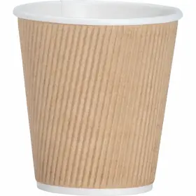 Gjo11256ct Genuine Joe Rippled Hot Cup 10oz. 500/ct Brown 11256ct