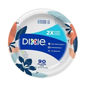 Georgia Pacific 042000157360 Medium Paper Plates 8.5 Inch 90 Count 2x Stronger Pack Of 1