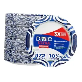8322-939 Georgia-pacific Dixie Ultra Large Paper Plates 172 Count 4 Pack Of 1 10 Inch