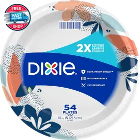 Georgia Pacific Llc Paper 744759226235 Plates 10 1/16 Inch Dinner Size Printed Disposable Plate 54 Count 1 P