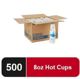 Georgia Pacific Professional 078731940506 Dixie Disposable Paper Hot Coffee Cup 8 Fl