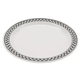 Wp-12-x Get 015845191110 G.e.t. 12 Inch Wide Rim Plate Melamine Black Pack Of
