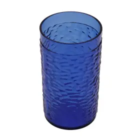 3312-cb Get G.e.t. Heavy-duty Shatterproof Plastic Pebbled Tumbler Cobalt Blue
