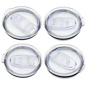 Lidsjfuisd3242 Giasy Fortune 4 Pcs 40oz Tumbler Replacement Lids Compatible With Silver Pack Clear