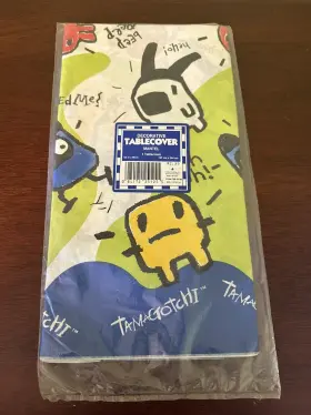 Gibson 084172251255 Vintage Tamagotchi Tablecover Birthday Party 54 Inch X96 Made In Usa 1997