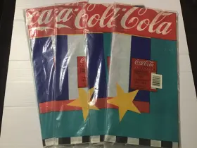 Gibson Greetings Inc. 074720387864 Four Coca Cola Paper Tablecloths 54 Inch X 96 Party Table Cover Unopened/new