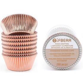 Gifbera Gif102br Rose Gold Foil Cupcake Liners Standard Baking