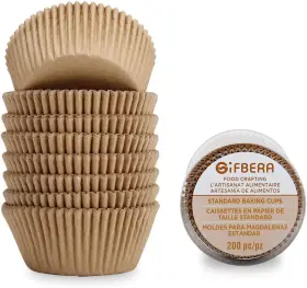 Gif131 Gifbera Natural Odorless Cupcake Liners Standard Size