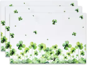 5061 Gift Boutique Disposable St Patricks Day Paper Place Mats 50 Pack 11 Inch X 17 Saint Patrick Clo
