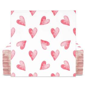 Gift Boutique 5244 Watercolor Heart 13 X Inches Pink With White Background