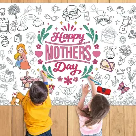 Gst112 Gistome 43.3 X 31.5 Inch Happy Mothers Day Coloring Paper Mother&apos S