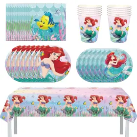 Gkszajo 728205090434 Mermaid Party Supplies Set Serves 16 Guests Favors Including P