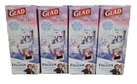 Glad 742797090672 4 X For Kids Disney Frozen 3 Oz. Paper Bathroom Cups 20 Ea Pkg 80 Tot