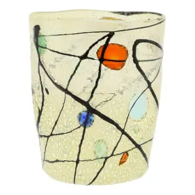 Glass Of Venice 753677706538 Murano Picasso Tumbler 12 Ounces White Multicolor