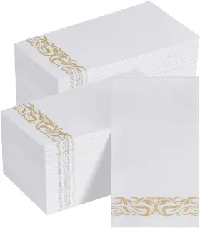 Goodluck 744110377965 200 Pack 3-ply Disposable Napkins - Soft And Absorbent Paper Hand Towels