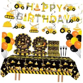 Hyc2409bcspt123 Goodyh 92 Pcs Construction 2nd Birthday Party Supplies Dump Truck Constructions Two