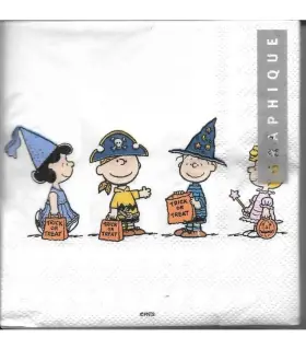 Graphique 781477079850 Peanuts Halloween Cocktail Paper Napkins 40ct 6.5 Inch X New