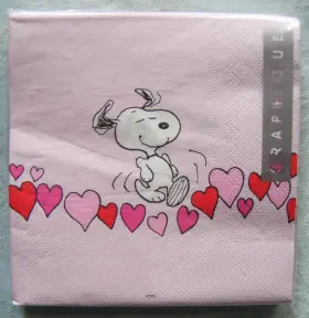 Graphique 781664821873 Peanuts Snoopy Valentines Day Luncheon Party Napkins 40ct New N/1873