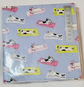 Nks41003 Graphique Dogs On Beach Towels 40-count Paper Cocktail Beverage Napkins Nwt