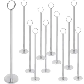 Gb-6790c2 Gray Bunny Table Number Holders 12 Pack 12in Tall Inch - Thick Chrome
