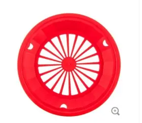 Greenbrier International 804879036753 Classic Red 10-3/8 Inch Plastic Paper Plate Holders Set Of 4