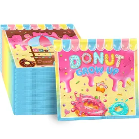 Grehumor 772093974628 40pcs Donut Napkins Party Decorations Grow Up Supplies Them